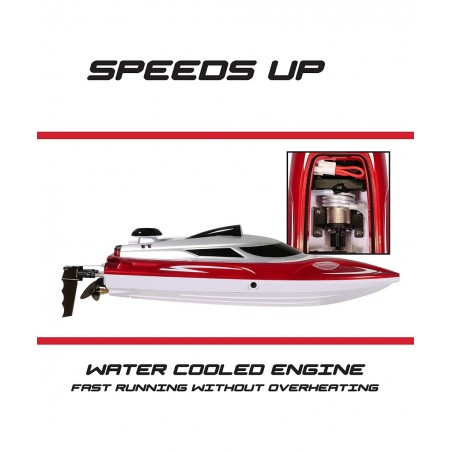 T1+ RC Boat Remote Control Boats for Pools and Lakes 20+ mph 2.4 GHz Racing Boats for Kids and Adults with 2 Rechargeable Bat...