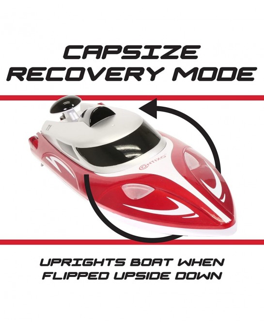 T1+ RC Boat Remote Control Boats for Pools and Lakes 20+ mph 2.4 GHz Racing Boats for Kids and Adults with 2 Rechargeable Bat...