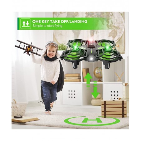 NH320 Plus Mini Drones for Kids RC Small Quadcopter Drone Indoor Helicopters with Auto Hovering 3D Flip Speed Adjustment and ...