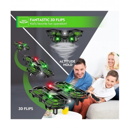 NH320 Plus Mini Drones for Kids RC Small Quadcopter Drone Indoor Helicopters with Auto Hovering 3D Flip Speed Adjustment and ...