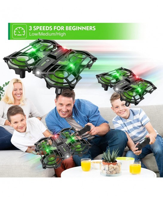 NH320 Plus Mini Drones for Kids RC Small Quadcopter Drone Indoor Helicopters with Auto Hovering 3D Flip Speed Adjustment and ...