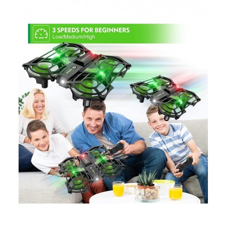 NH320 Plus Mini Drones for Kids RC Small Quadcopter Drone Indoor Helicopters with Auto Hovering 3D Flip Speed Adjustment and ...
