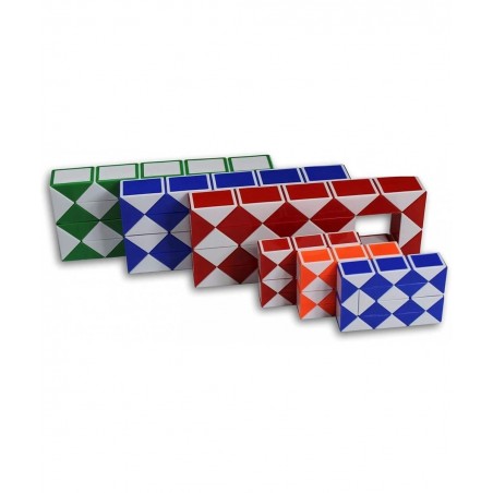 Magic Snake Cube Twist Puzzle Bundle of 6! 3 Mini Cubes and 3 Large Cubes (Bundle 6 Pack) $27.32 3-D Puzzles