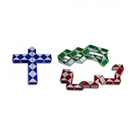 Magic Snake Cube Twist Puzzle Bundle of 6! 3 Mini Cubes and 3 Large Cubes (Bundle 6 Pack) $27.32 3-D Puzzles