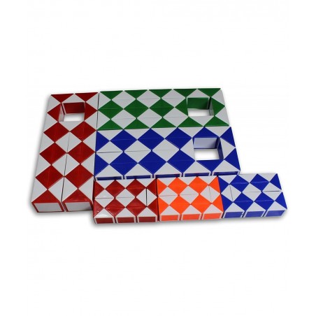Magic Snake Cube Twist Puzzle Bundle of 6! 3 Mini Cubes and 3 Large Cubes (Bundle 6 Pack) $27.32 3-D Puzzles