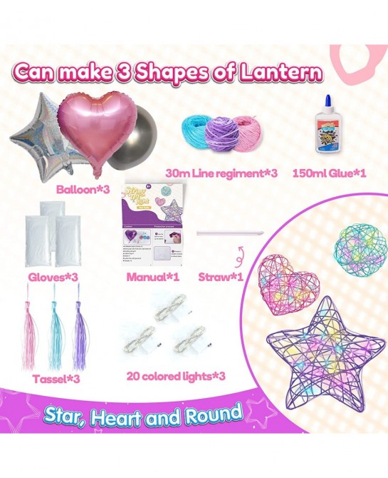 3D String Art Kit for Kids Christmas Birthday Gifts for 8 9 10 11 12 Year Old Girls Boys Arts and Crafts for Girls Ages 8-12 ...