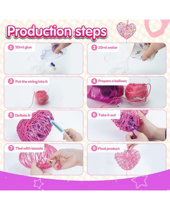 3D String Art Kit for Kids Christmas Birthday Gifts for 8 9 10 11 12 Year Old Girls Boys Arts and Crafts for Girls Ages 8-12 ...