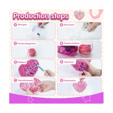 3D String Art Kit for Kids Christmas Birthday Gifts for 8 9 10 11 12 Year Old Girls Boys Arts and Crafts for Girls Ages 8-12 ...