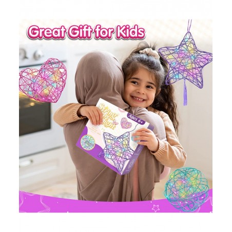3D String Art Kit for Kids Christmas Birthday Gifts for 8 9 10 11 12 Year Old Girls Boys Arts and Crafts for Girls Ages 8-12 ...