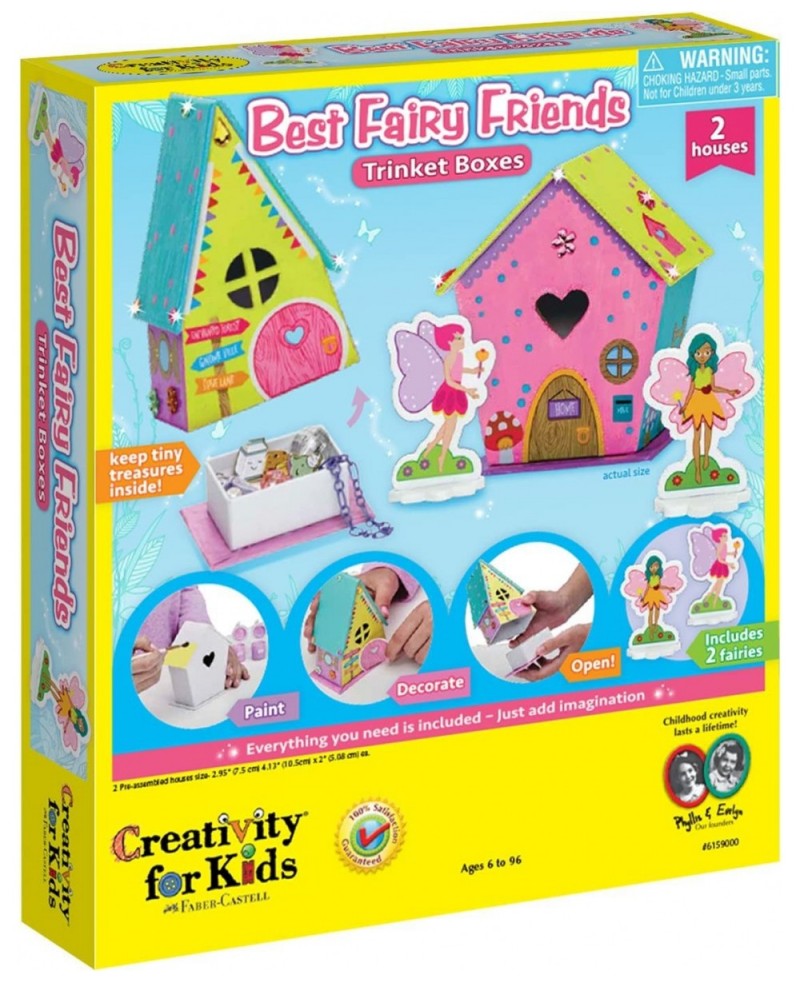 Best Fairy Friends Trinket Boxes Multi $35.18 Craft Kits