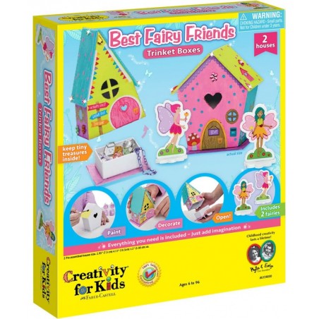 Best Fairy Friends Trinket Boxes Multi $35.18 Craft Kits