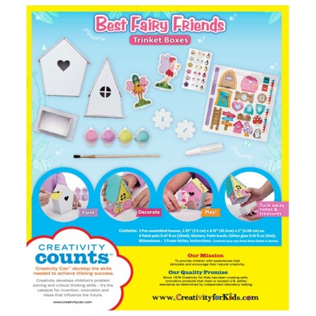 Best Fairy Friends Trinket Boxes Multi $35.18 Craft Kits