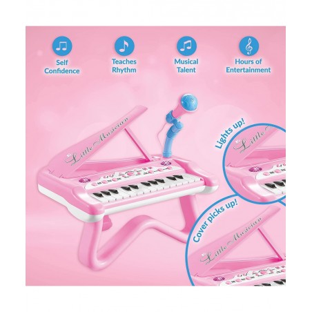 Kids Piano for Toddlers – Piano for Kids Ages 3-5 with Built-in Microphone & Music Modes - Best Toy Piano for Toddler - Girl ...