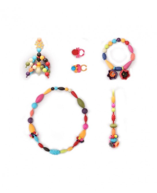 650pcs Snap Pop Beads Jewelry Making Kit Stringless Cordless PopBead Beads Girls Toys Arts Crafts DIY Hairband Necklaces Brac...