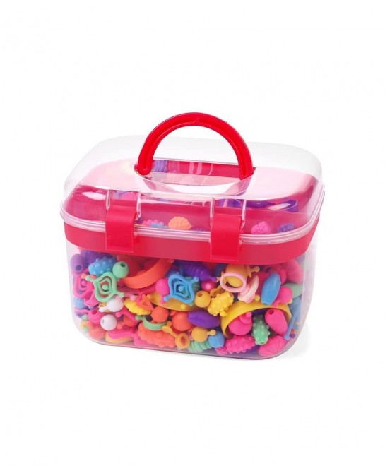 650pcs Snap Pop Beads Jewelry Making Kit Stringless Cordless PopBead Beads Girls Toys Arts Crafts DIY Hairband Necklaces Brac...