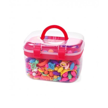 650pcs Snap Pop Beads Jewelry Making Kit Stringless Cordless PopBead Beads Girls Toys Arts Crafts DIY Hairband Necklaces Brac...