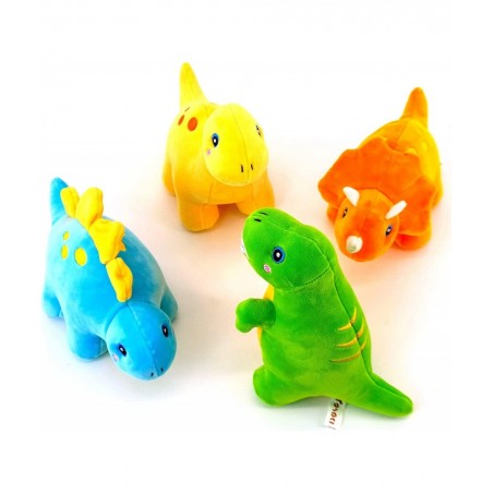 Plush Dinosaur Stuffed Animal 4 Pack 10'' Plushies Dinosaur Toys for Boys and Girls Soft Great Gift for Birthday or Children'...