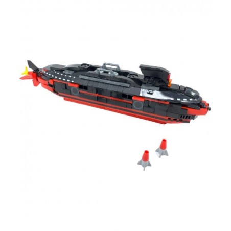 General Jim’s Military Building Blocks Toy Bricks Set - World War 2 Themed Nuclear Submarine Building Blocks 395 Piece Toy Bu...