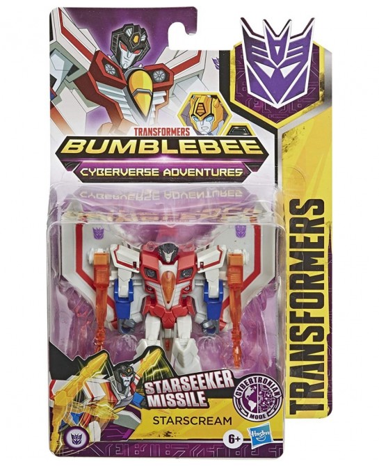 Bumblebee Cyberverse Adventures Action Attackers Warrior Class Starscream Action Figure Starseeker Missile Move 5.4-inch $44....