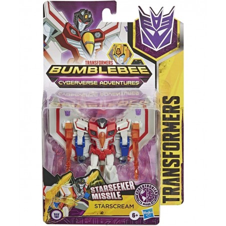 Bumblebee Cyberverse Adventures Action Attackers Warrior Class Starscream Action Figure Starseeker Missile Move 5.4-inch $44....