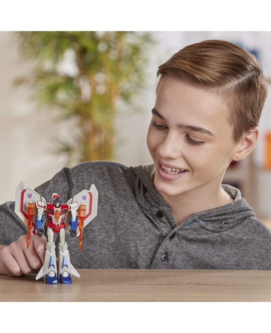 Bumblebee Cyberverse Adventures Action Attackers Warrior Class Starscream Action Figure Starseeker Missile Move 5.4-inch $44....