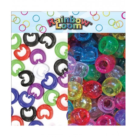 Rainbow Loom® DUO Combo with JEWEL Rubber Bands Collection Features 2 connectable Rainbow Looms to make LONGER and WIDER crea...