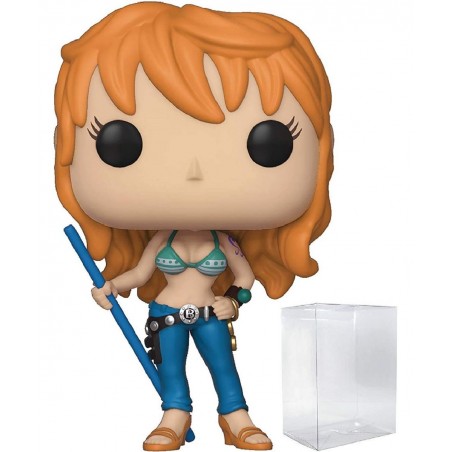 One Piece - Nami Funko Pop! Vinyl Figure (Bundled with Compatible Box Protector Case) Multicolor 3.75 inches $40.95 Action Fi...