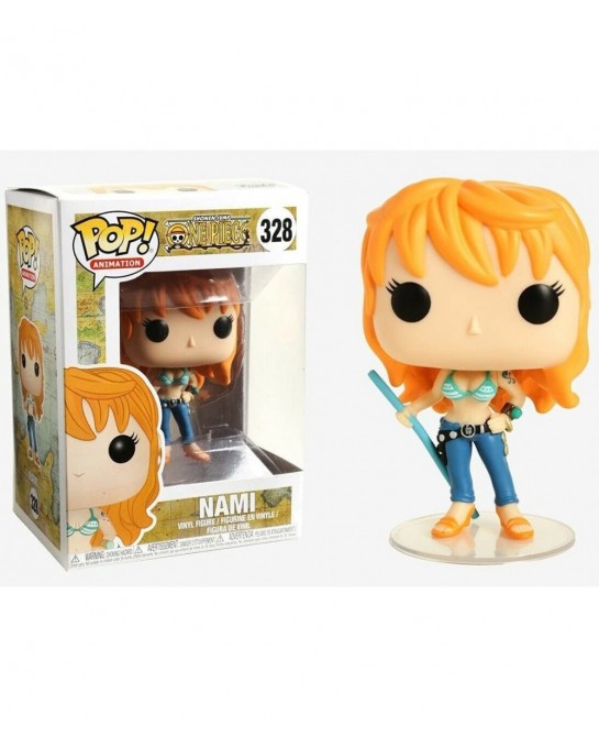 One Piece - Nami Funko Pop! Vinyl Figure (Bundled with Compatible Box Protector Case) Multicolor 3.75 inches $40.95 Action Fi...