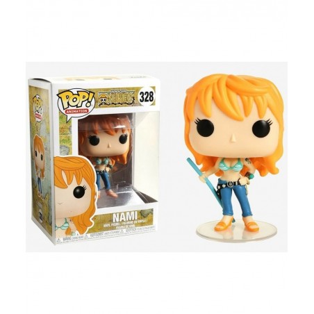 One Piece - Nami Funko Pop! Vinyl Figure (Bundled with Compatible Box Protector Case) Multicolor 3.75 inches $40.95 Action Fi...