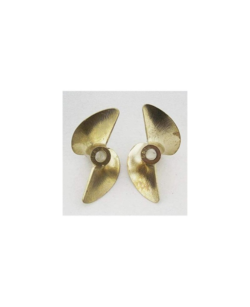 1pair Dia 36/37/38/40/42/45mm CW CCW 2-Blade Propeller Inner 4mm 4.76mm Copper Paddle for RC Model Catamaran Boats Boats Acce...