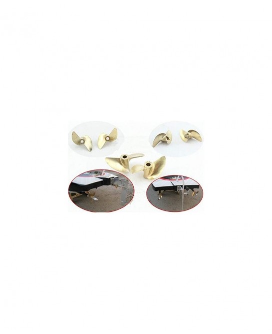 1pair Dia 36/37/38/40/42/45mm CW CCW 2-Blade Propeller Inner 4mm 4.76mm Copper Paddle for RC Model Catamaran Boats Boats Acce...