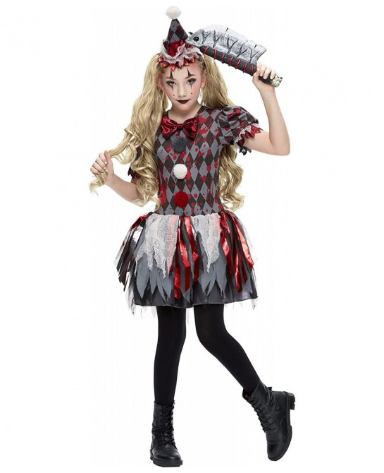 Kids Vintage Circus Clown Costume $60.75 Kids' Costumes