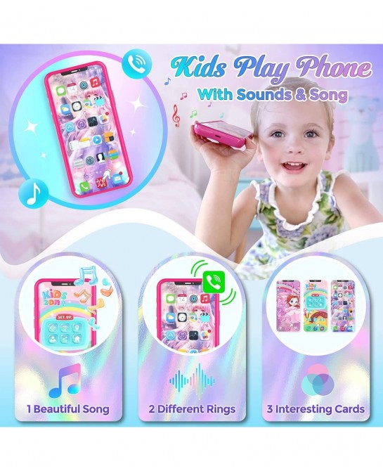 Play Purse for Little Girls 27PCS Toddler Purse Set with Accessories Princess Pretend Play Girl Toys for 4 5 6 7 Year Old Kid...