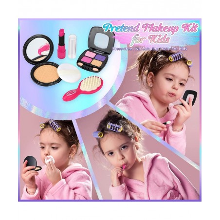 Play Purse for Little Girls 27PCS Toddler Purse Set with Accessories Princess Pretend Play Girl Toys for 4 5 6 7 Year Old Kid...