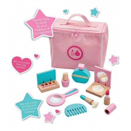 Wooden My Little Make Up Set 9-Piece Imagination and Pretend Play Toy Make Up Amazon Exclusive by Just Play $38.64 Play Figur...