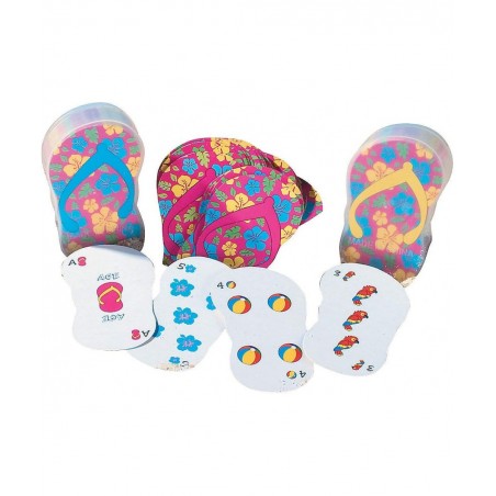 Flip Flop-Shaped Playing Cards - Toys - Games - Card Games - 12 Pieces $32.74 Card Games