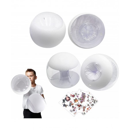 4 Pairs Inflatable Boxing Gloves for Kids Inflatable Boxing Gloves for Kids and Adults with Animal Collection Stickers Sports...