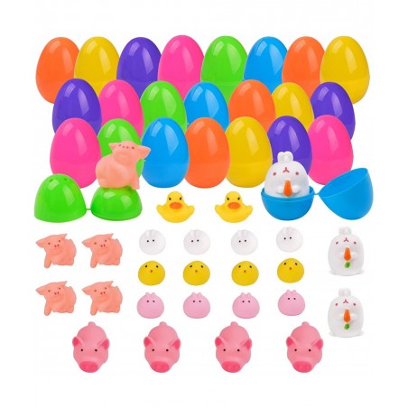 Easter Basket Stuffers Stocking Stuffers for Kids 12 Packs Easter Eggs Prefilled with Pull Back Cars Toy Surprise Easter Gift...