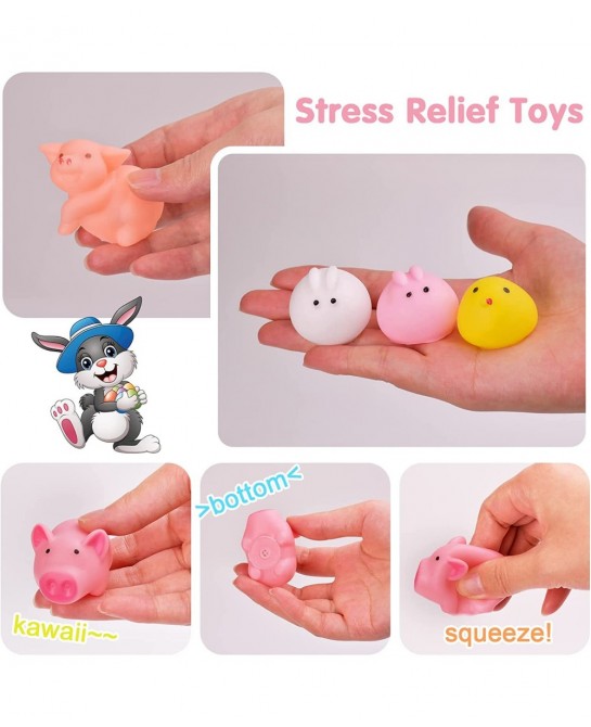 Easter Basket Stuffers Stocking Stuffers for Kids 12 Packs Easter Eggs Prefilled with Pull Back Cars Toy Surprise Easter Gift...