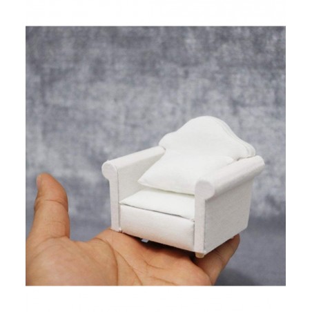 1:12 Scale Doll House Miniature Sofa Armchair Pillow DIY Doll House Furniture Accessory $30.26 Dollhouse Accessories