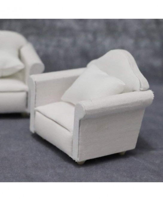 1:12 Scale Doll House Miniature Sofa Armchair Pillow DIY Doll House Furniture Accessory $30.26 Dollhouse Accessories