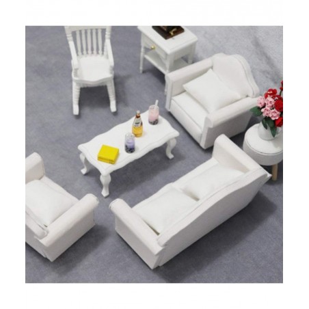1:12 Scale Doll House Miniature Sofa Armchair Pillow DIY Doll House Furniture Accessory $30.26 Dollhouse Accessories
