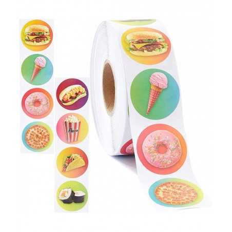 Ice Cream Stickers Sticker Roll (1.5 In 1000 Pieces) $21.27 Kids' Stickers