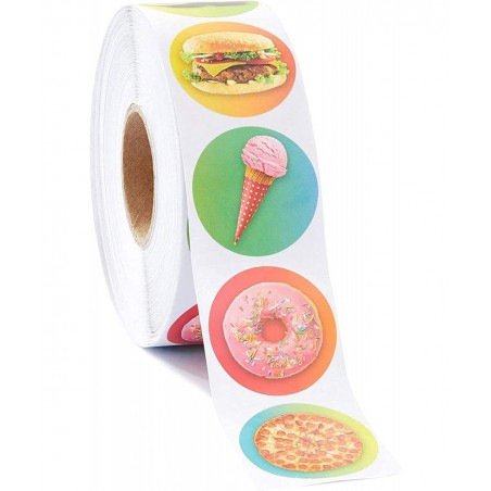 Ice Cream Stickers Sticker Roll (1.5 In 1000 Pieces) $21.27 Kids' Stickers