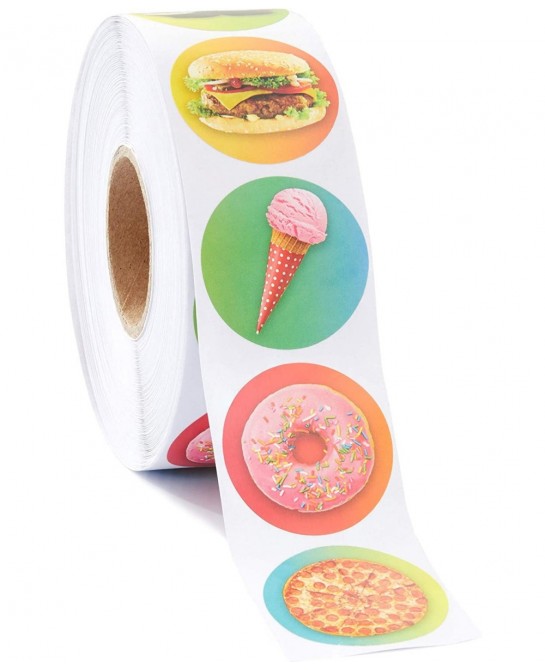 Ice Cream Stickers Sticker Roll (1.5 In 1000 Pieces) $21.27 Kids' Stickers
