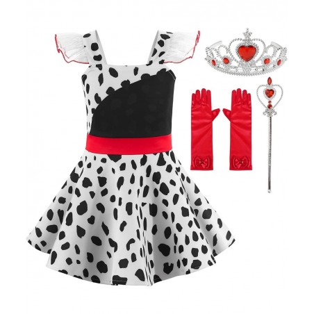 Girls Ladybug Costume Princess Dress Halloween Party with Accessories $42.33 Kids' Costumes