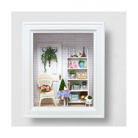 Dollhouse Miniature Kit Creative 3D Photo with Furniture for Romantic Birthday Gift $45.51 Dollhouses