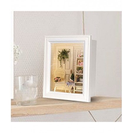 Dollhouse Miniature Kit Creative 3D Photo with Furniture for Romantic Birthday Gift $45.51 Dollhouses