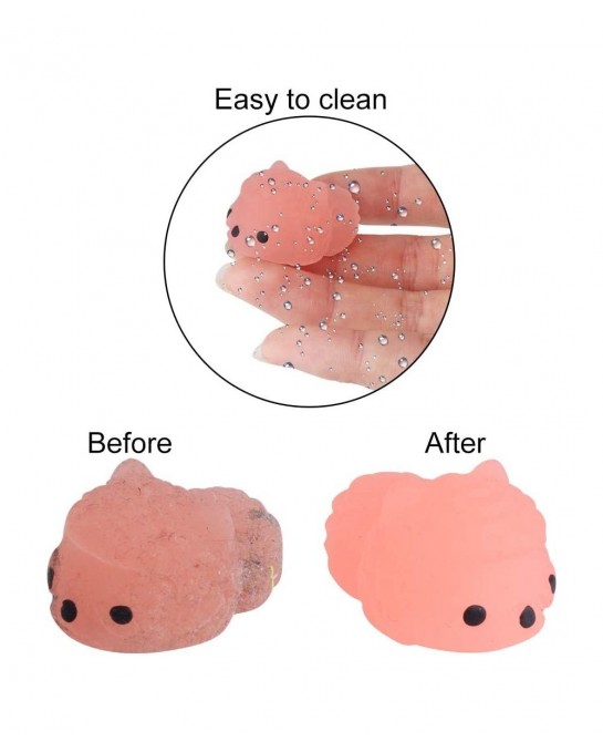 Mochi Animals Toys 30 Pcs Lovely Mini Squishies Glow in The Dark Toys Mini Stress Relief Toys Mochi Squishies Toys Cute Mochi...