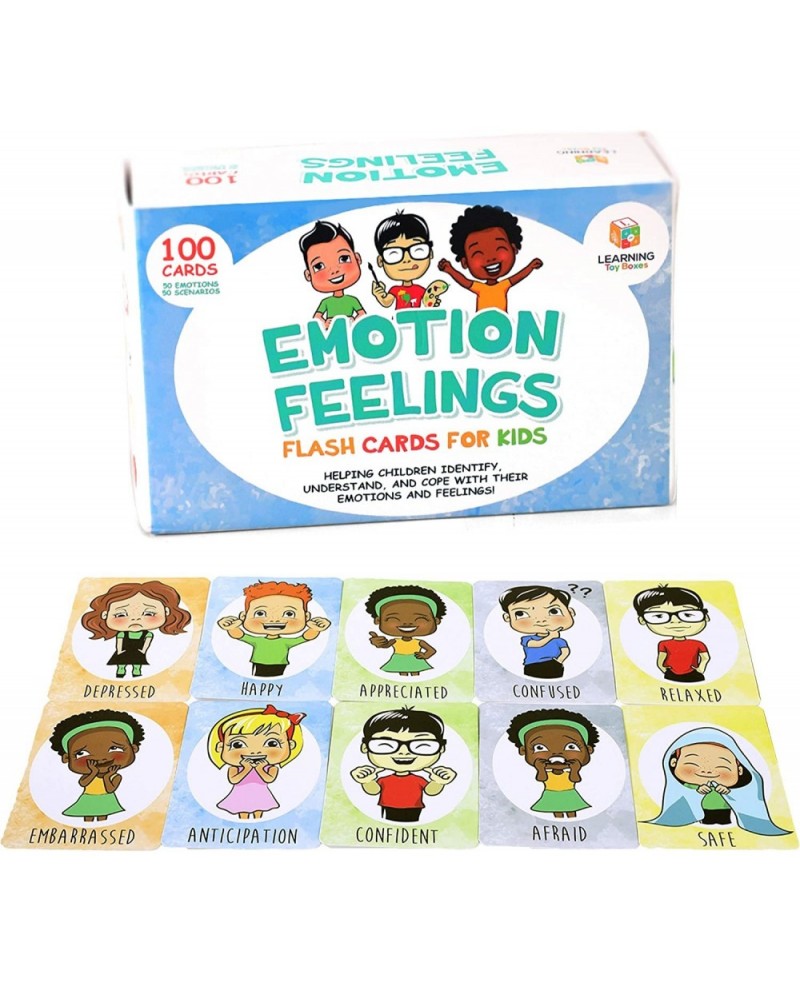 Feelings Flashcards Game Emotion Cards for Learning Emotions with Emotion Faces Therapy Cards A Social Emotional Intelligence...